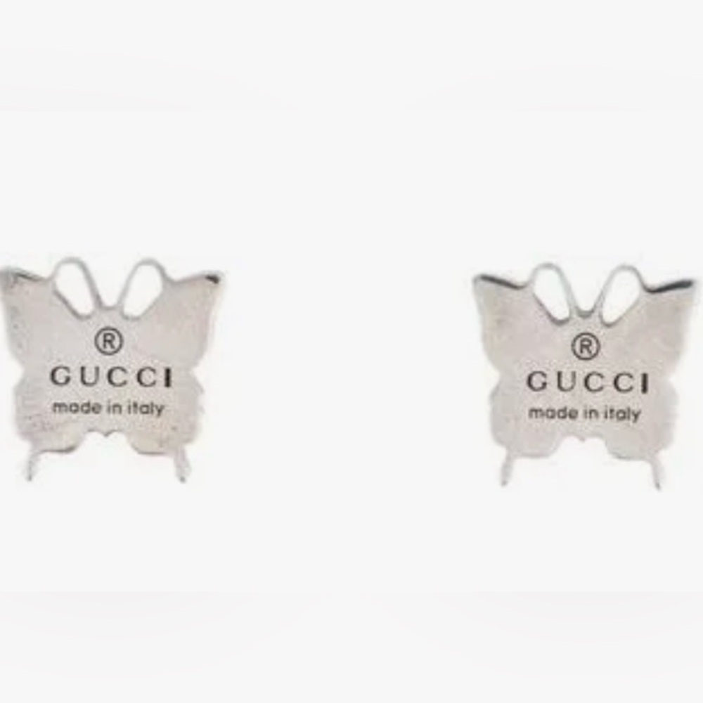 Gucci 925 silver butterfly authentic 100% earrings